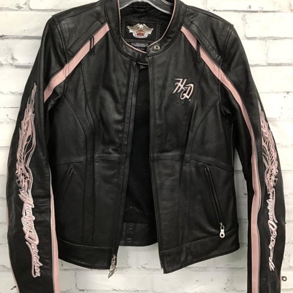 Harley-Davidson Jackets & Blazers - WOMEN'S HARLEY DAVIDSON PINK CITY LIGHTS Medium M